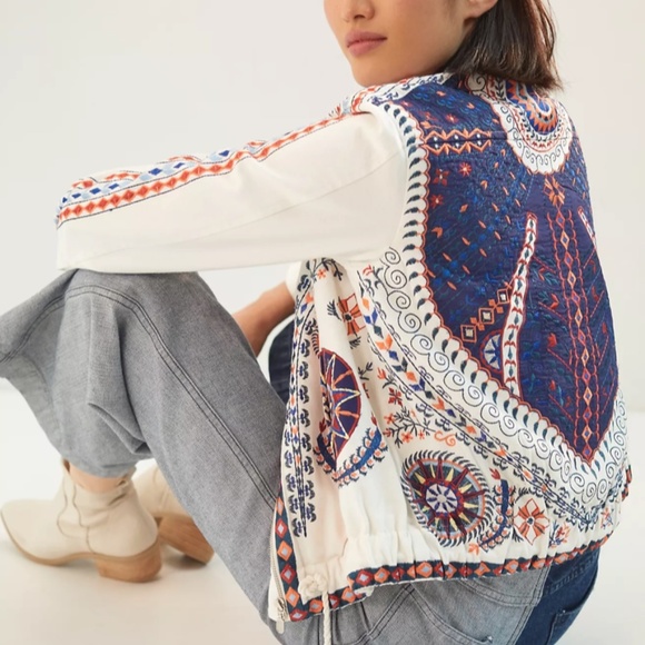 ANTHROPOLOGIE Frontier Embroidered Jacket - Picture 7 of 9